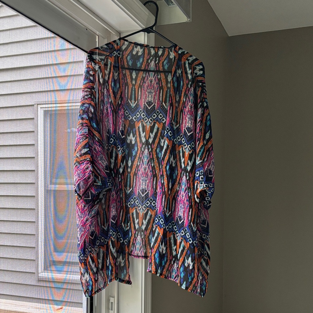 Colorful Geometric Women's Swim Cover-Up